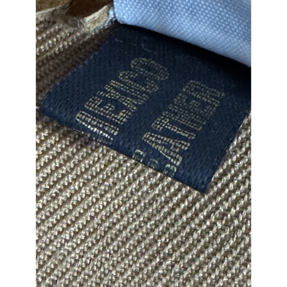 Vintage DA-NANG S Brown Distressed Leather Ribbed Knit Waistband Bomber Jacket - Picture 14 of 16